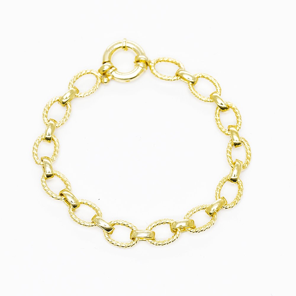 Gold Renk Halloy Model 925 Ayar Gümüş Kadın Bileklik Gold Renk Halloy Model 925 Ayar Gümüş Kadın Bileklik