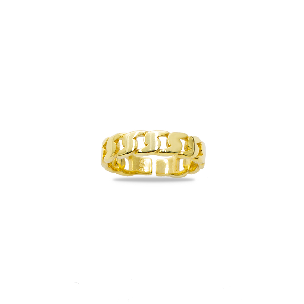 Gurmet Tasarım Gold Renk Free Size 925 Ayar Gümüş Kadın Yüzük Gurmet Tasarım Gold Renk Free Size 925 Ayar Gümüş Kadın Yüzük