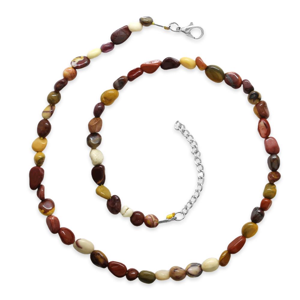 Nipora Silver Renk Metal Zincirli Amorf Jasper Doğaltaş Erkek Kolye Nipora Silver Renk Metal Zincirli Amorf Jasper Doğaltaş Erkek Kolye